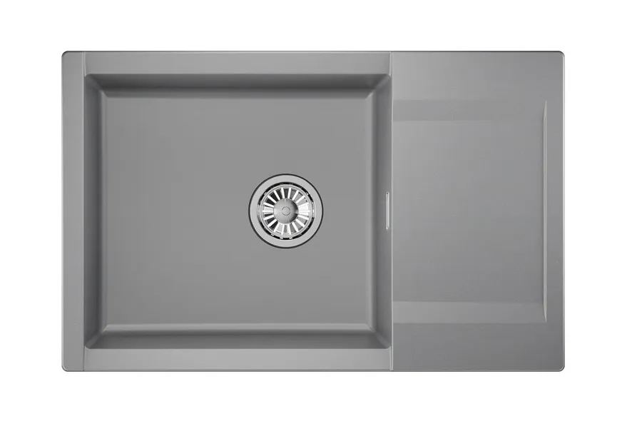 ES-7807, АЛЮМИНИУМ, кухонная мойка, кварц, ESTETICA