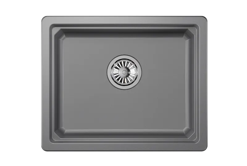 KS-5501U, АЛЮМИНИУМ, кухонная мойка, кварц