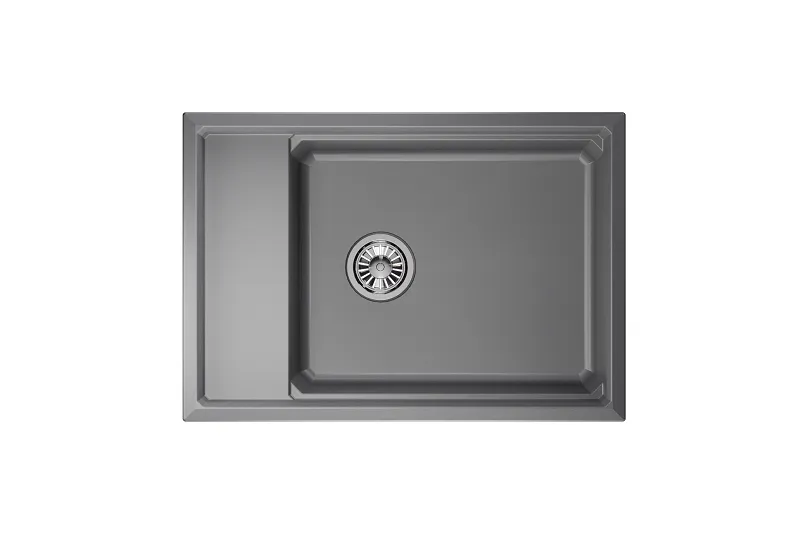 KS-7305, АЛЮМИНИУМ, кухонная мойка, кварц