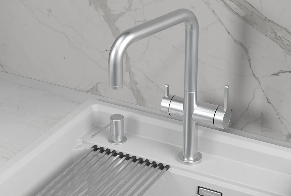 KS-8275, НЕРЖ, СМЕСИТЕЛЬ КУХОННЫЙ KITCHEN SPACE