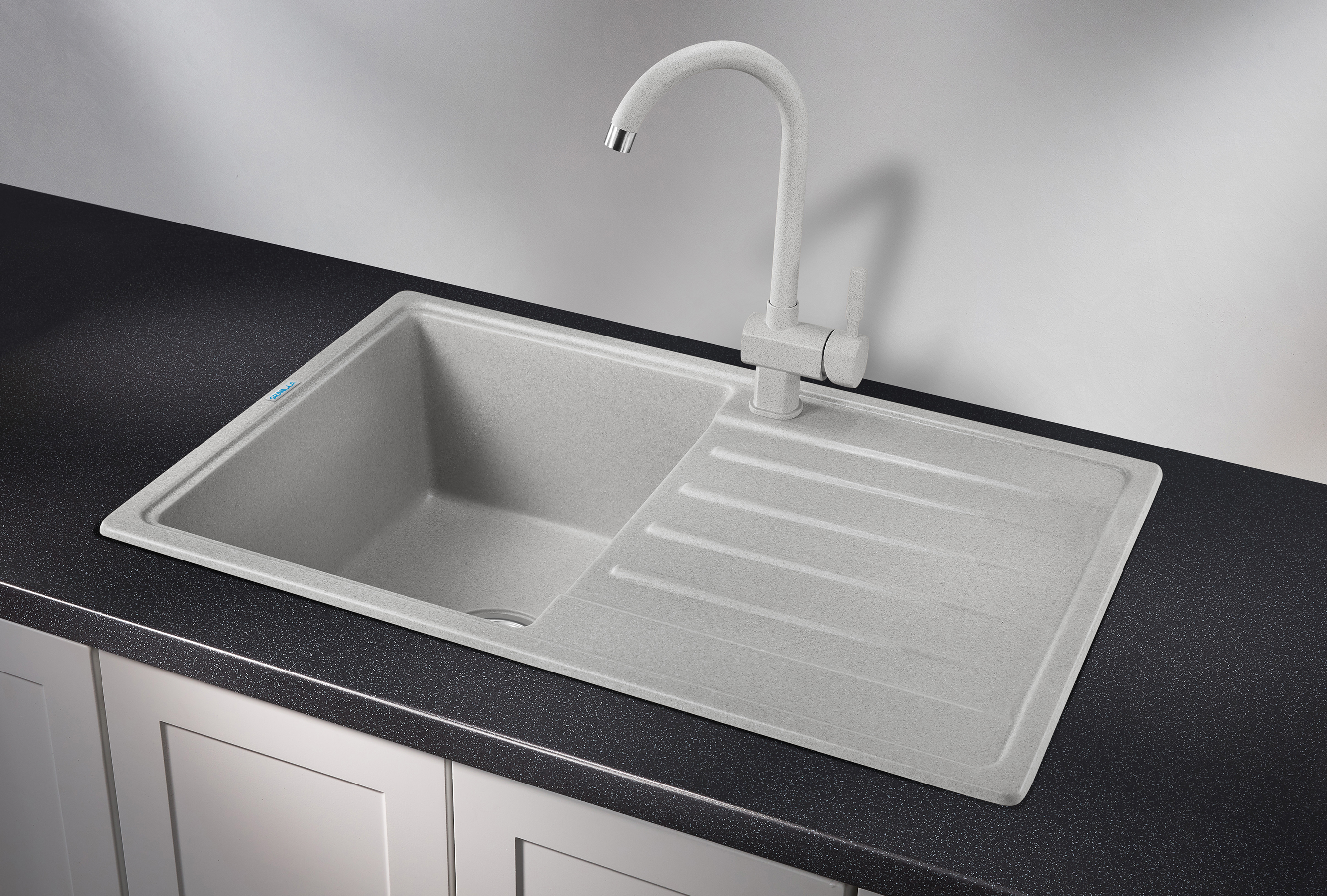 7602, БАЗАЛЬТ, кухонная мойка, СтандАРТ кварц